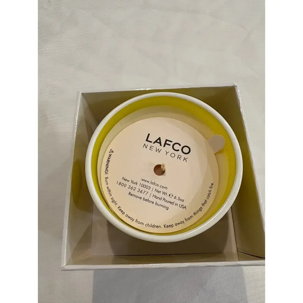 LAFCO Candle Cabana White Grapefruit Fern Applewood 6.5 oz NEW